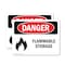 Signmission Flammable Storage Danger Sign, Plastic, 10in W x 7in L, 2PK OS-2PACK-DS-P-710-L-1255 - alternate 1